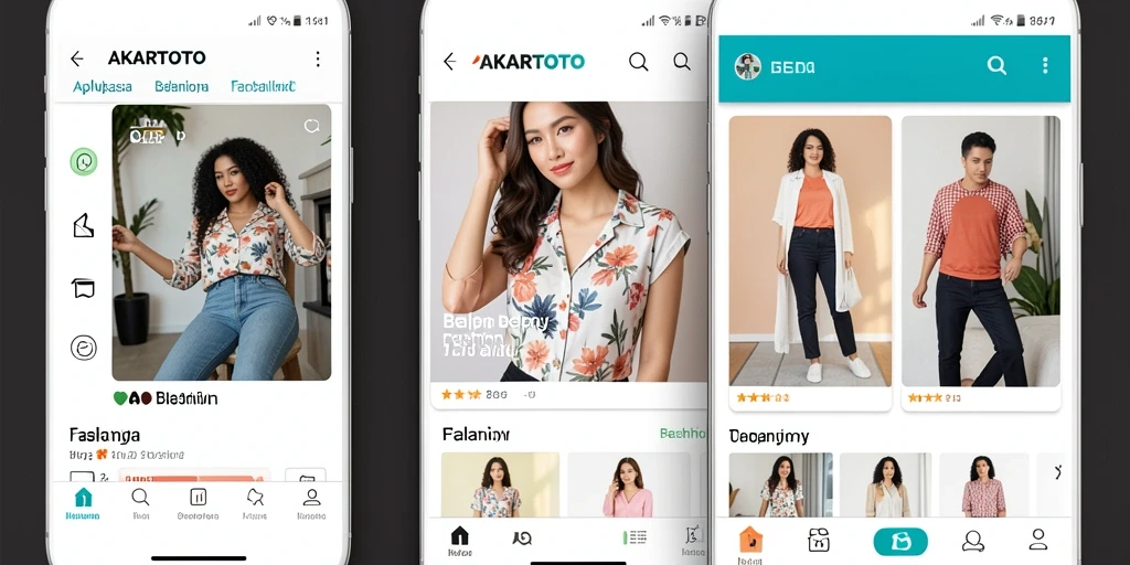 Antarmuka aplikasi AKARTOTO yang stylish dan mudah digunakan.