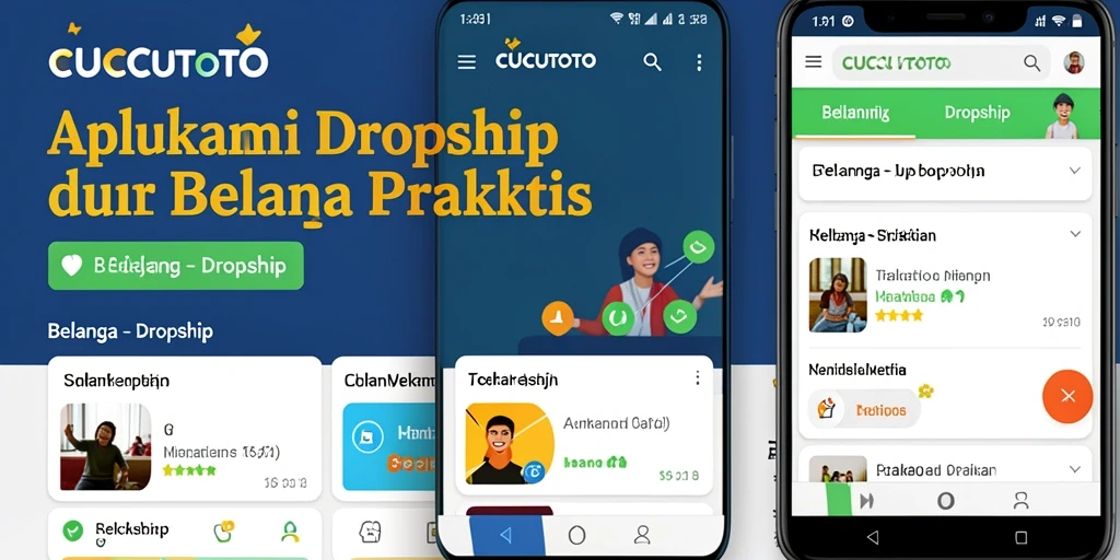 Antarmuka CUCUTOTO yang ramah pengguna untuk transaksi Dropship.