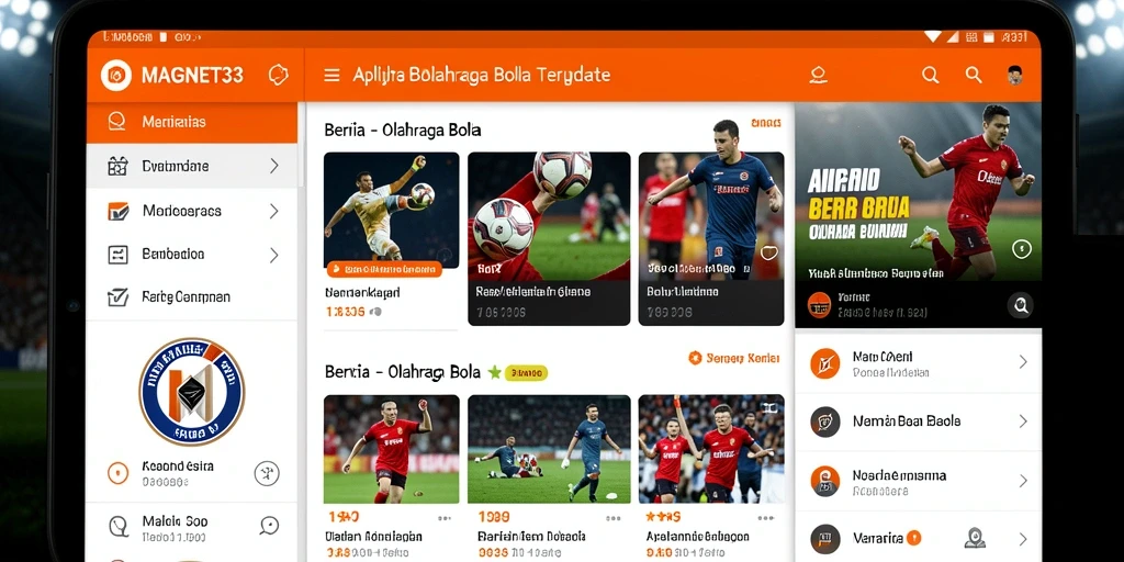 Tampilan antarmuka aplikasi MAGNET33 yang menarik dan informatif.