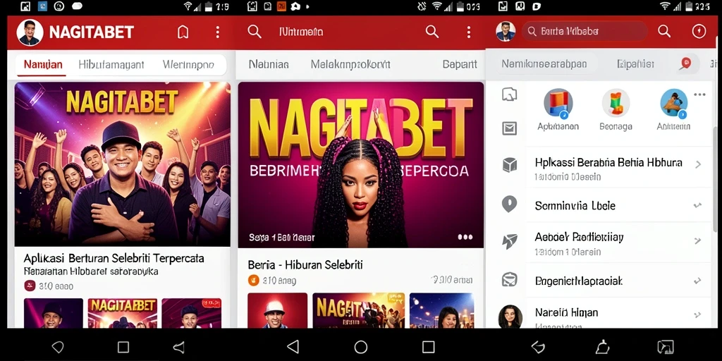 Tampilan antarmuka aplikasi NAGITABET yang informatif dan menarik.