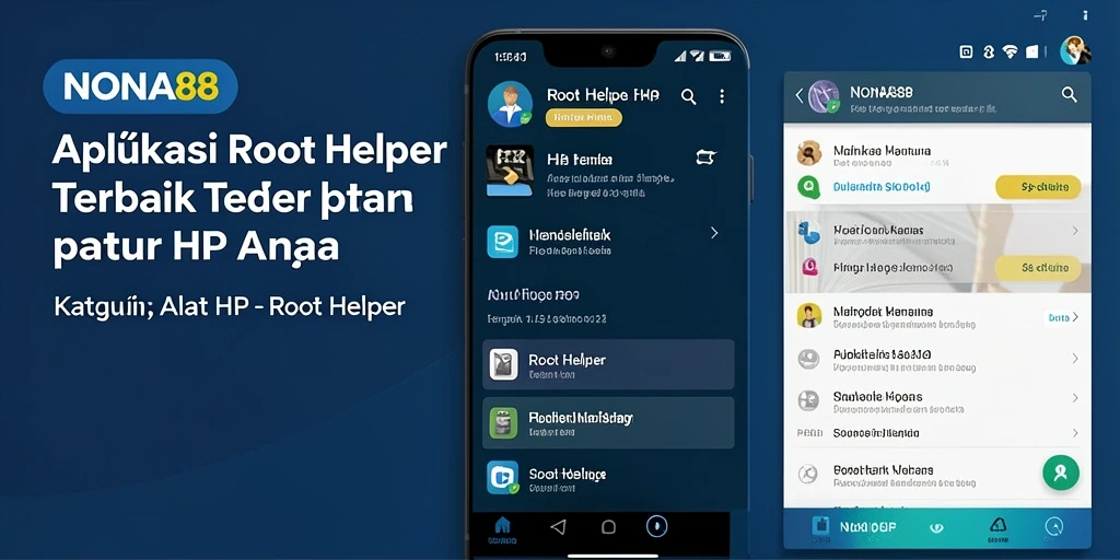 Screenshot utama NONA88 yang menunjukkan antarmuka pengguna Root Helper yang intuitif.