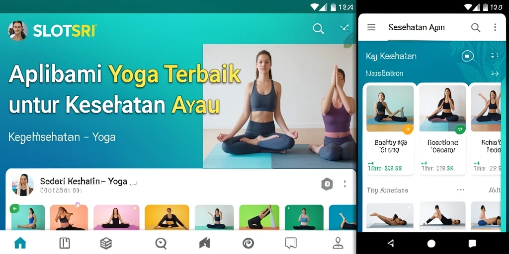 Antarmuka aplikasi SLOTSRI dengan fungsi Yoga intuitif.