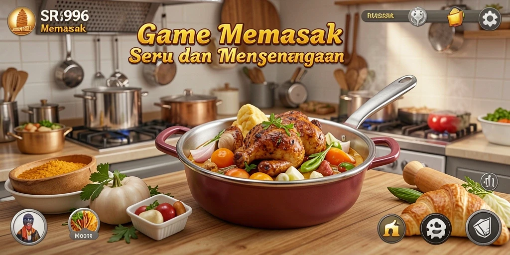 Tampilan antarmuka SR996 yang menarik dengan fungsi Memasak.